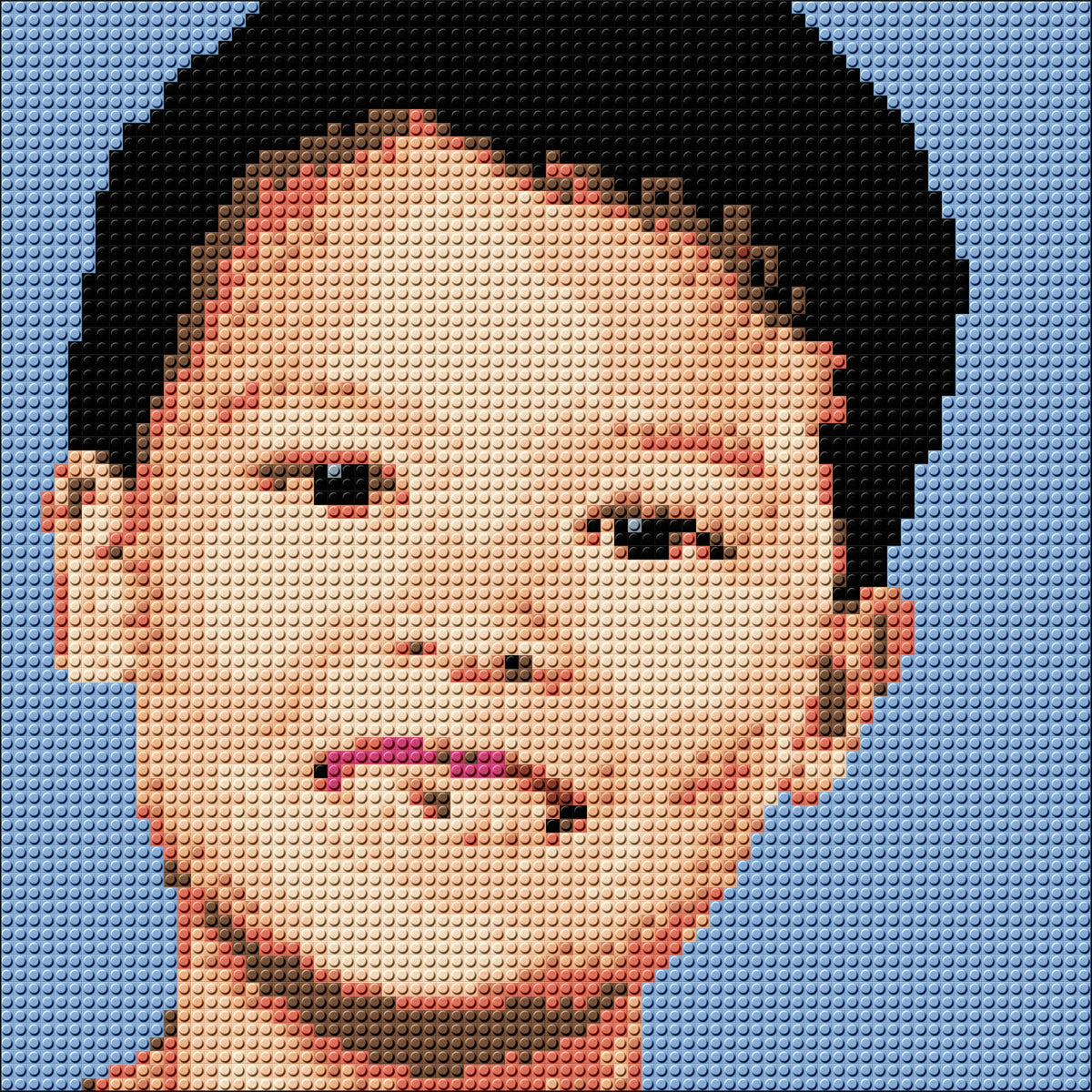 Custom Pixel Portrait from Photo (Solo): Transform Your Memories into Unique Art My Pixel Family