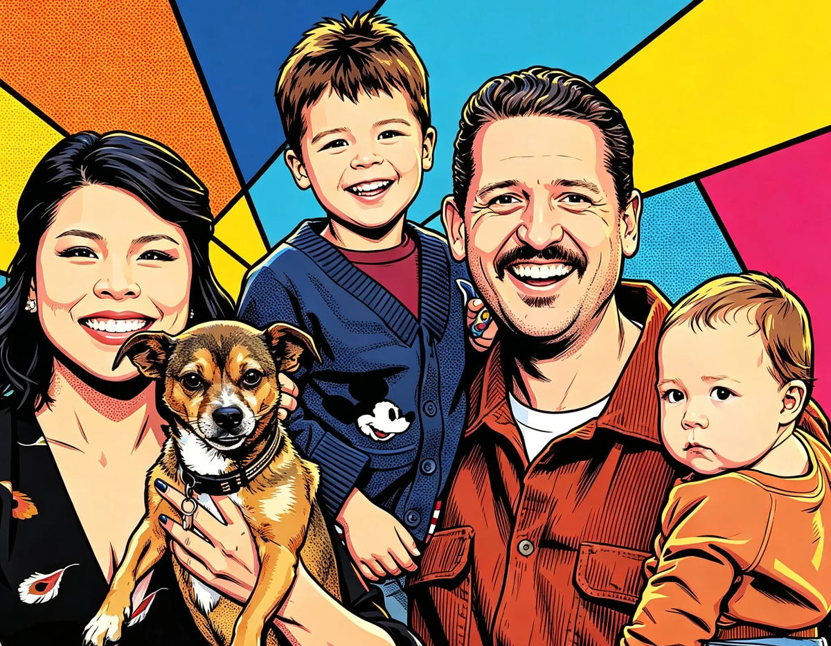 Custom Pixel Portraits (Four and More): Capture Memories with a Unique Touch My Pixel Family