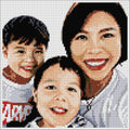 Custom Pixel Portrait (Trio): A Unique Keepsake to Celebrate Your Loved Ones My Pixel Family
