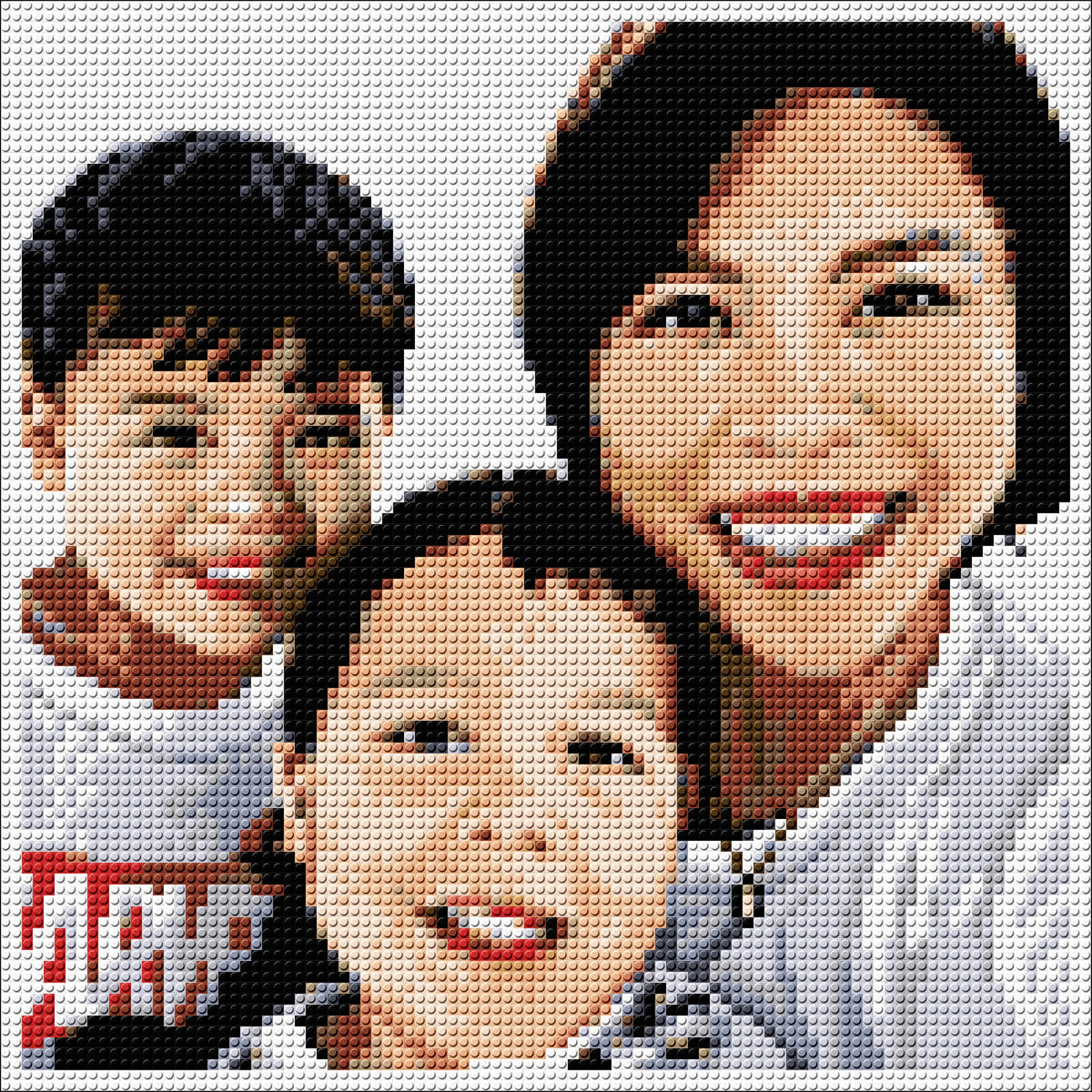 Custom Pixel Portrait (Trio): A Unique Keepsake to Celebrate Your Loved Ones My Pixel Family