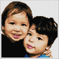 Custom Pixel Portrait from Photo (Duo) – Transform Your Memorable Moments into Unique Art My Pixel Family
