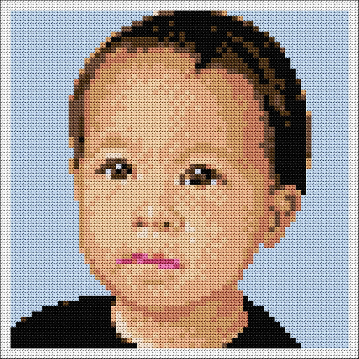 Custom Pixel Portrait from Photo (Solo): Transform Your Memories into Unique Art My Pixel Family