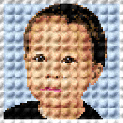 Custom Pixel Portrait from Photo (Solo): Transform Your Memories into Unique Art My Pixel Family